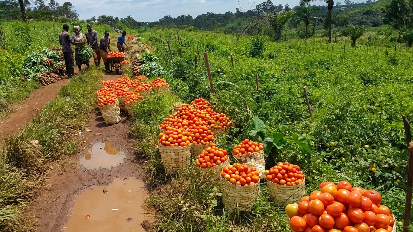 Fresh harvest at Passion Gardens